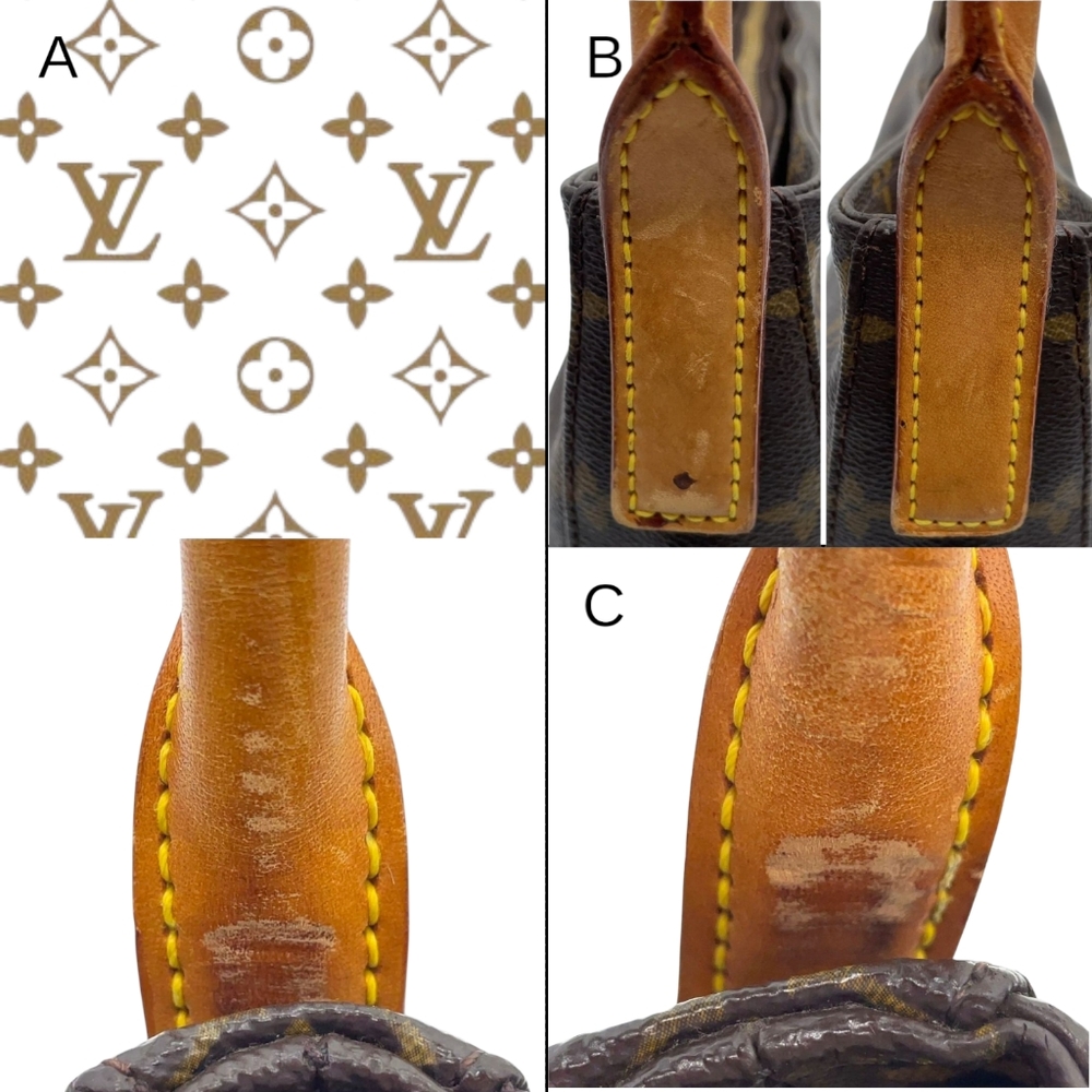 Y2K USA Made Vintage Louis Vuitton GM Looping Monogram Canvas Shoulder Handbag - Picture 14 of 17